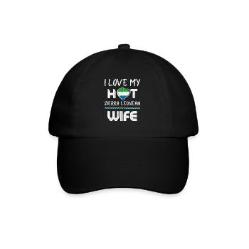 Funny I Love My Hot Sierra Leonean Wife Husband - Baseball Cap - black/black - Front