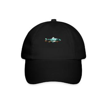 Retro Trout Angler Creations Trout Outline - Casquette classique - noir/noir - Devant