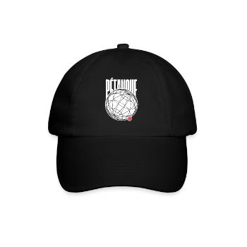 PETANQUE JEU DE BOULES GRAPHIQUE MODERNE - Casquette classique - noir/noir - Devant
