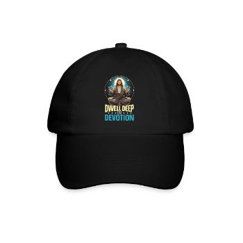 Christian Meditation Jesus Yoga Zen Christianity - Baseball Cap - black/black - Front