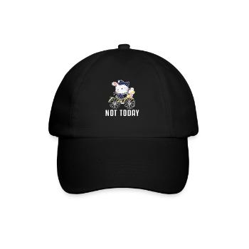Pas aujourd’hui Vélo Cycliste Cycliste Vélo - Casquette classique - noir/noir - Devant
