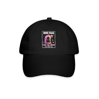 Yoga Mom Life Yoga Practice Maternity - Baseball Cap - black/black - Front