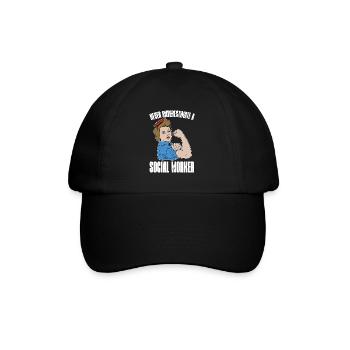 Les services sociaux ne sous-estiment jamais un socialiste - Casquette classique - noir/noir - Devant