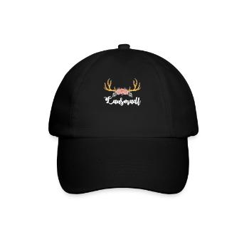 Lausmadl Dirndl Trachten Shirt Frauen Tracht - Baseballkappe - Schwarz/Schwarz - Vorne