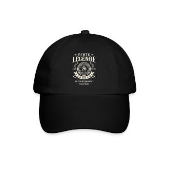 20 Jahre Perfektion - Baseballkappe - Schwarz/Schwarz - Vorne