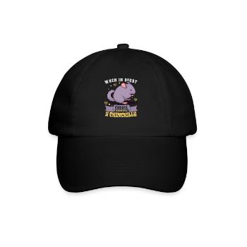 Chinchilla Propriétaire Chinchilla Enthusiast - Casquette classique - noir/noir - Devant