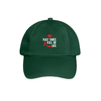 Demi-sourire plein de vie - AVC - Casquette classique - vert bouteille - Devant