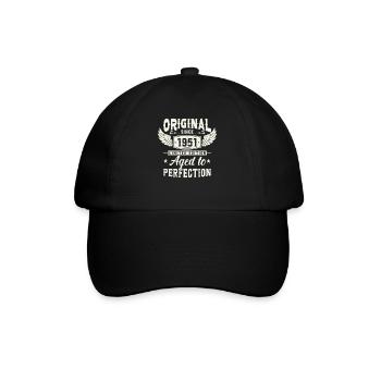 Vintage 1951 Cadeau d’anniversaire - Casquette classique - noir/noir - Devant
