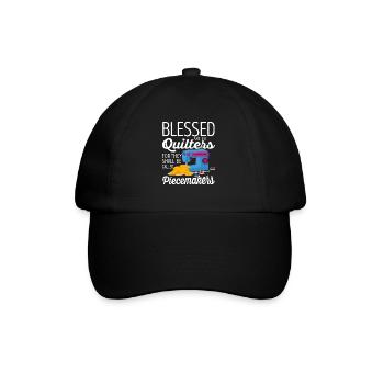 are the quilters - Baseball Cap - black/black - Front