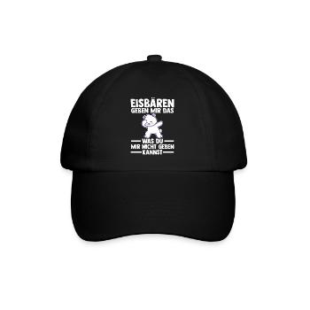 Eisbär Eisbären - Baseballkappe - Schwarz/Schwarz - Vorne