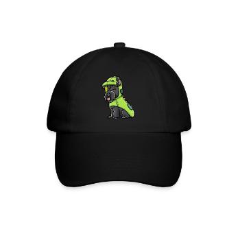 Scottish Terrier Dog in Dinosaur Costume - Baseball Cap - black/black - Front