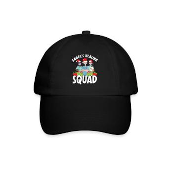 Santa's Healing Squad Nurse Christmas - Baseball Cap - black/black - Front