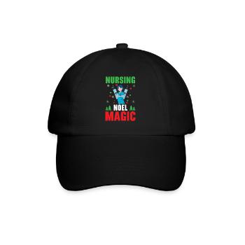 Nursing Noel Magic Medical Patients - Baseball Cap - black/black - Front