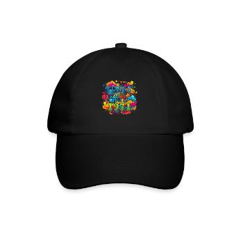 Funky Geburtstag: Mai 1971 - Psychadelic - Baseballkappe - Schwarz/Schwarz - Vorne