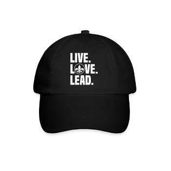 Pfadfinderleiter | Pfadfinder Scouting Geschenk - Baseballkappe - Schwarz/Schwarz - Vorne