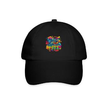 Funky Geburtstag: Dezember 1971 - Psychadelic - Baseballkappe - Schwarz/Schwarz - Vorne