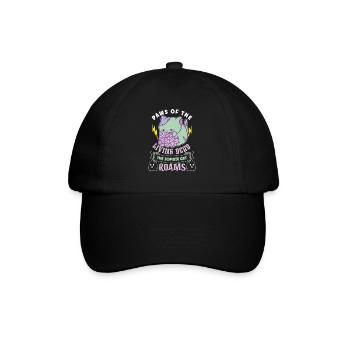 Zombie Cat Undead Kitty Horror Meow Creepy - Baseball Cap - black/black - Front
