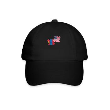 Mongolie USA Drapeau Vintage Mongol - Casquette classique - noir/noir - Devant