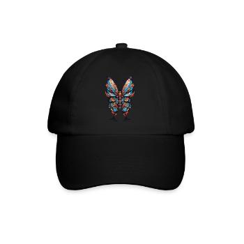 Mandala Magic Spiritual Butterfly - Baseball Cap - black/black - Front