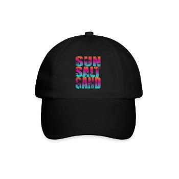 Sun Salt Sand - Baseballkappe - Schwarz/Schwarz - Vorne
