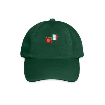 Montenegro Italy Vintage Flag Montenegrins - Baseball Cap - bottle green - Front