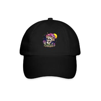 Mushroom skull - Baseball Cap - black/black - Front