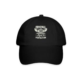 Jahrgangs-Geschenk 1985, 38 Jahre - Baseballkappe - Schwarz/Schwarz - Vorne