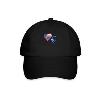 États-Unis État américain du Maine Drapeau patriotique 4ème - Casquette classique - noir/noir - Devant