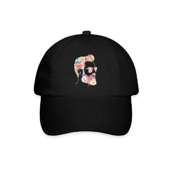 Beard Lover Bearded Man Flower - Baseball Cap - black/black - Front