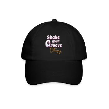 Shake your groove thing - Baseballkappe - Schwarz/Schwarz - Vorne