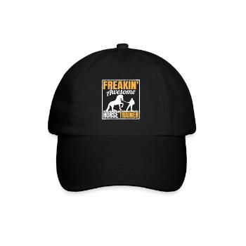 Ingenious horse trainer - Baseball Cap - black/black - Front