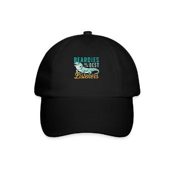 Bearded Dragon Beardies Are The Best Dragon Head - Baseball Cap - black/black - Front