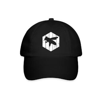 Dessin d’abeilles - Casquette classique - noir/noir - Devant