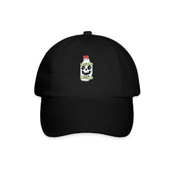 Dairy Is Scary Lactose Intolerant Funny Vegan Pun - Baseball Cap - black/black - Front