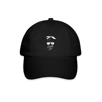 Lesotho - Baseballkappe - Schwarz/Schwarz - Vorne