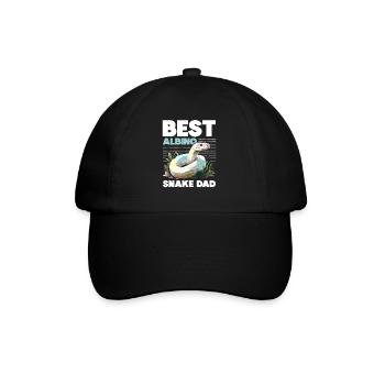 Boule albinos Phyton Serpent venimeux Serpent albinos - Casquette classique - noir/noir - Devant