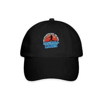 Vous ne pouvez jamais avoir trop de cartes de baseball 3 - Casquette classique - noir/noir - Devant