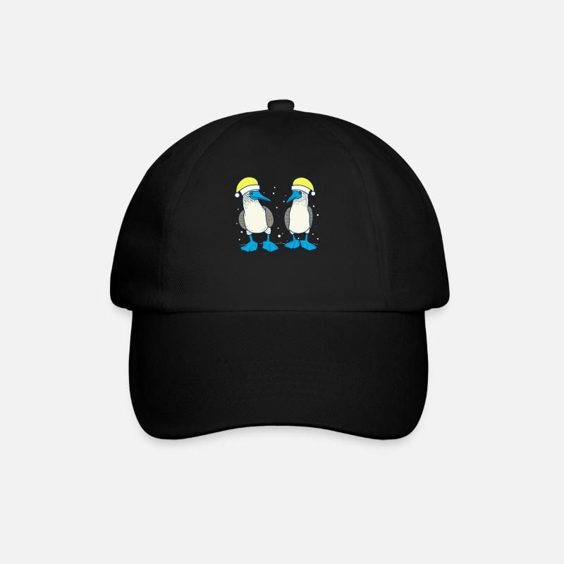 Blaufusstölpel Weihnachten - Baseballkappe - Schwarz/Schwarz
