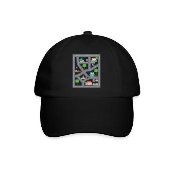 Play Rug Print Super Funny Dad Gift - Baseball Cap - black/black - Front