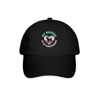 Cadeaux de propriétaire maltais - Casquette classique - noir/noir - Devant