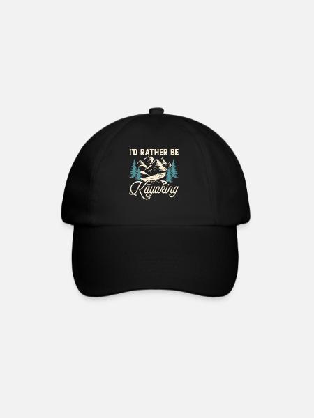 Kajak Kajakfahrer Kajaker - Baseballkappe - Schwarz/Schwarz