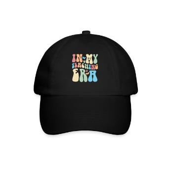 In My Teaching Era Teaching - Baseball Cap - black/black - Front