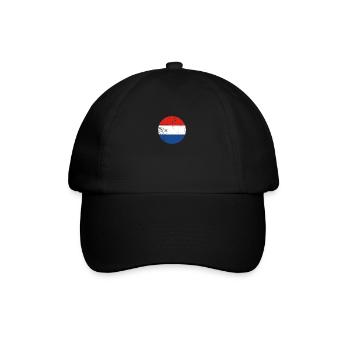 Netherlands Vintage Dutch Flag - Baseball Cap - black/black - Front