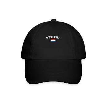 Utrecht Pays-Bas Drapeau néerlandais - Casquette classique - noir/noir - Devant