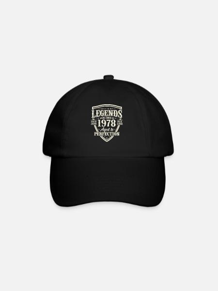 Vintage Anniversaire 1978 Cadeau - Casquette classique - noir/noir