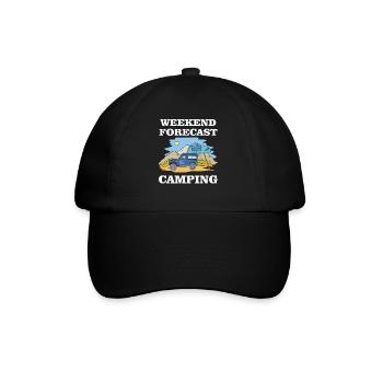 Prévisions de fin de semaine - Camping - Casquette classique - noir/noir - Devant