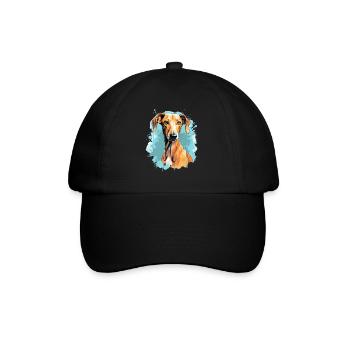 Chien Azawakh - Casquette classique - noir/noir - Devant