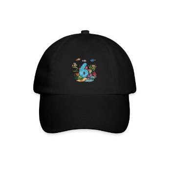 Aquarium Fish Gift - Baseball Cap - black/black - Front