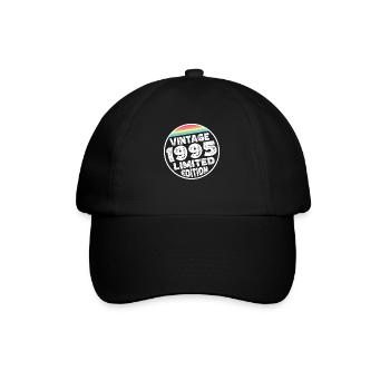 Vintage 1995 Birthday Gift Birthday Party - Baseball Cap - black/black - Front