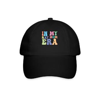 Rat Mom Retro Groovy In My Rat Mom Era - Baseball Cap - black/black - Front